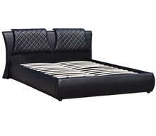 4 পা সাদা চামড়া গ্যাস উত্তোলন স্টোরেজ বিছানা Oem Odm
