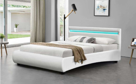 কিং সাইজ Led Upholstered বিছানা ফ্রেম বেছে নেওয়া রং সঙ্গে comfortbale ঘুম BSCI