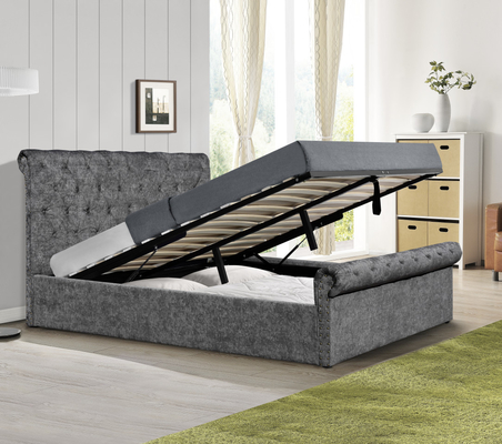 Tufted গ্যাস উত্তোলন স্টোরেজ বিছানা
